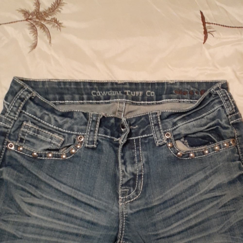 Cowgirl Tuff wing and a prayer bootcut jeans